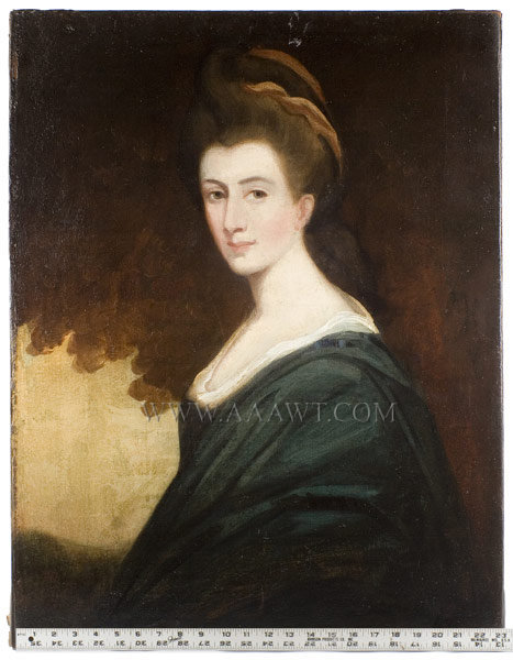 Portrait, Lady in Blue
Circa 1770 to 1780, entire view